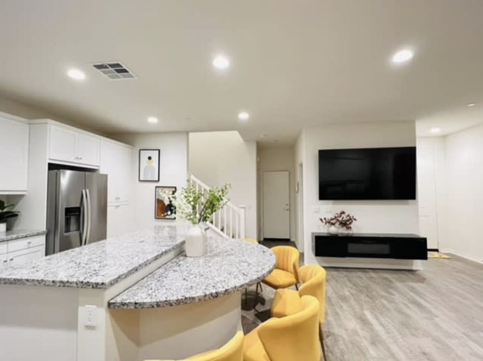 Dining area and TV