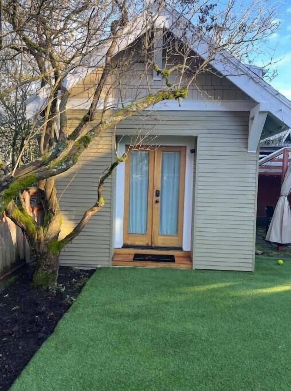 Your private Casita entrance with a coded entry lock. 