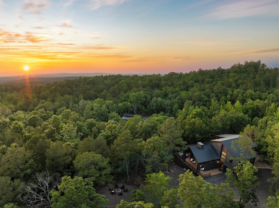 "Hillside Hideaway" is truly a cabin in the woods.