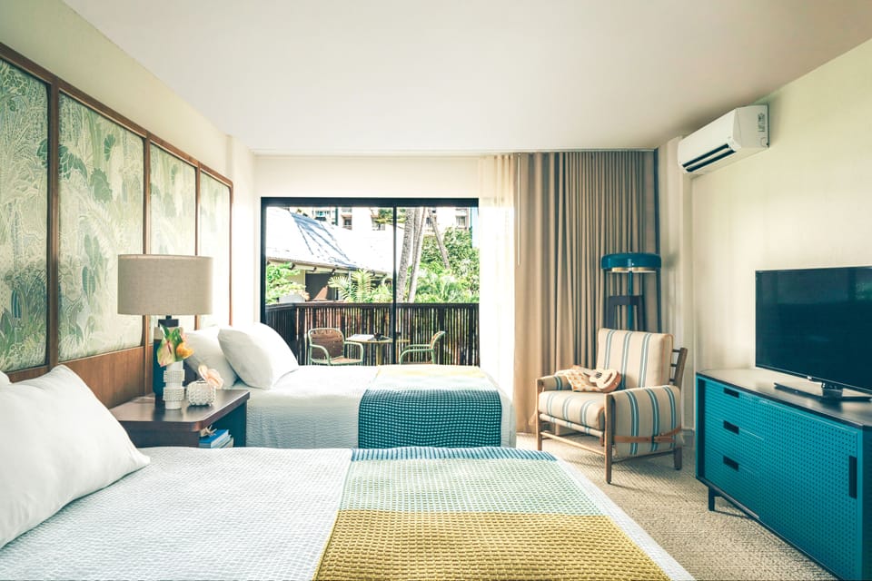 Unit with 2 Double size beds
Exact unit will be assigned upon arrival. Views, colors and decor may vary