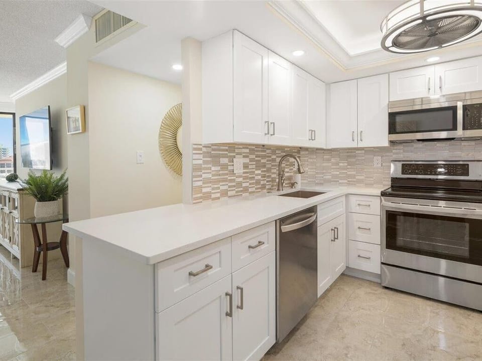 Bright and White Kitchen