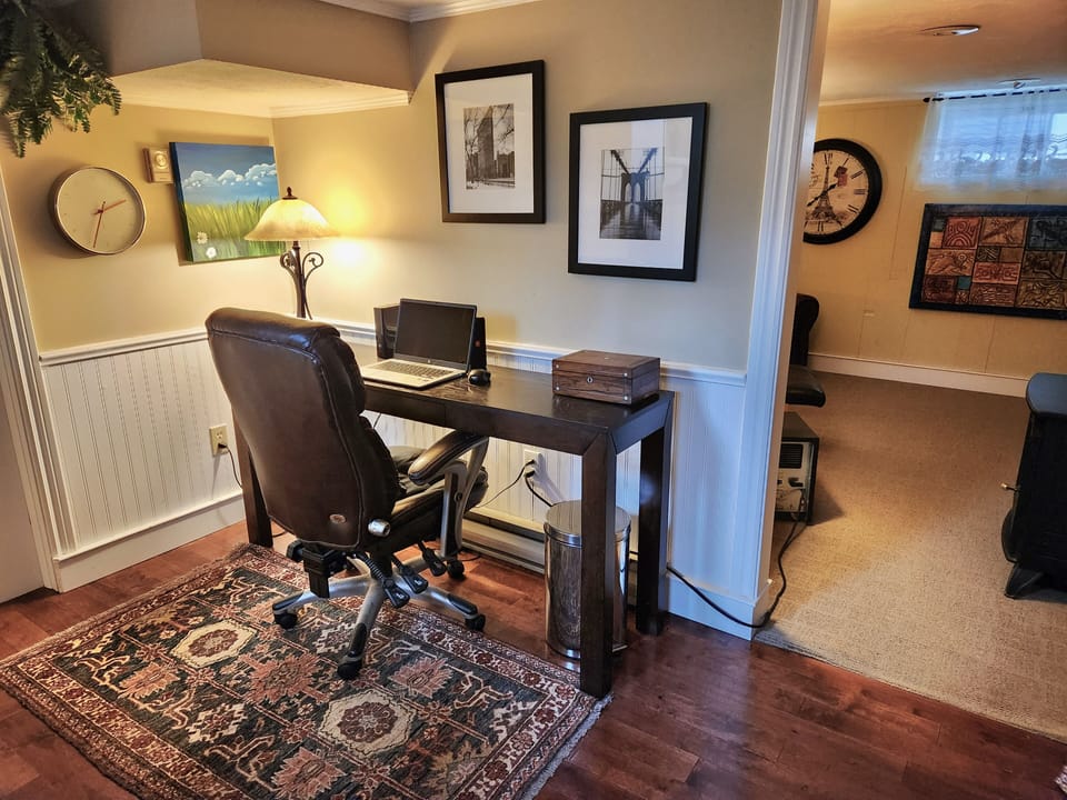Work space in basement 