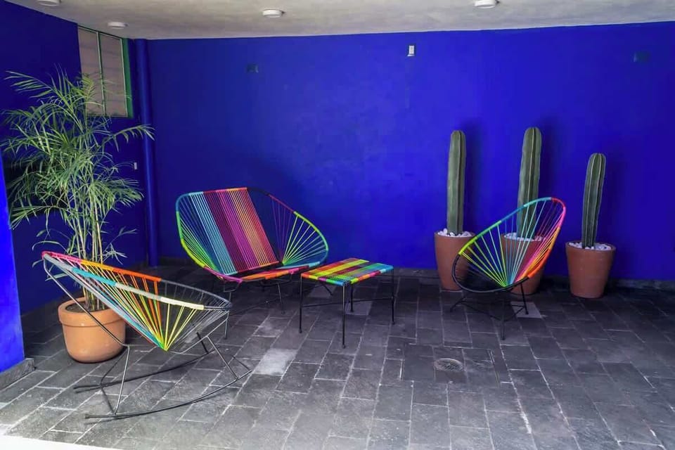 Agradable terraza en la casa.