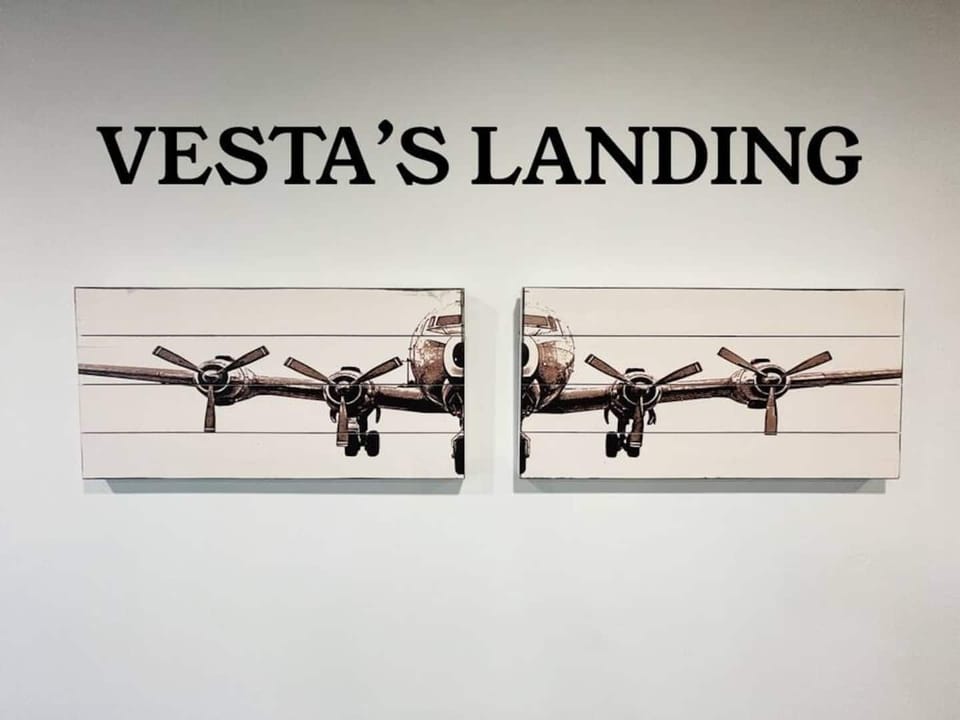 Named after their grandma and the owner's love of flying.