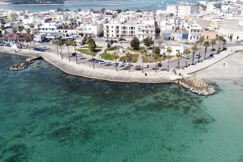 Partial view of Porto Cesareo's promenade