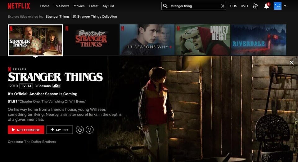 We subscribed to Netflix. It's free for you! Contact us if it got logged out.