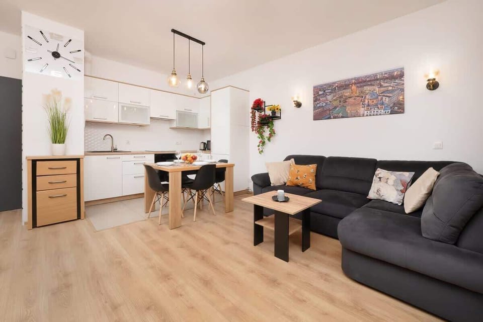 Living room with sofa bed
