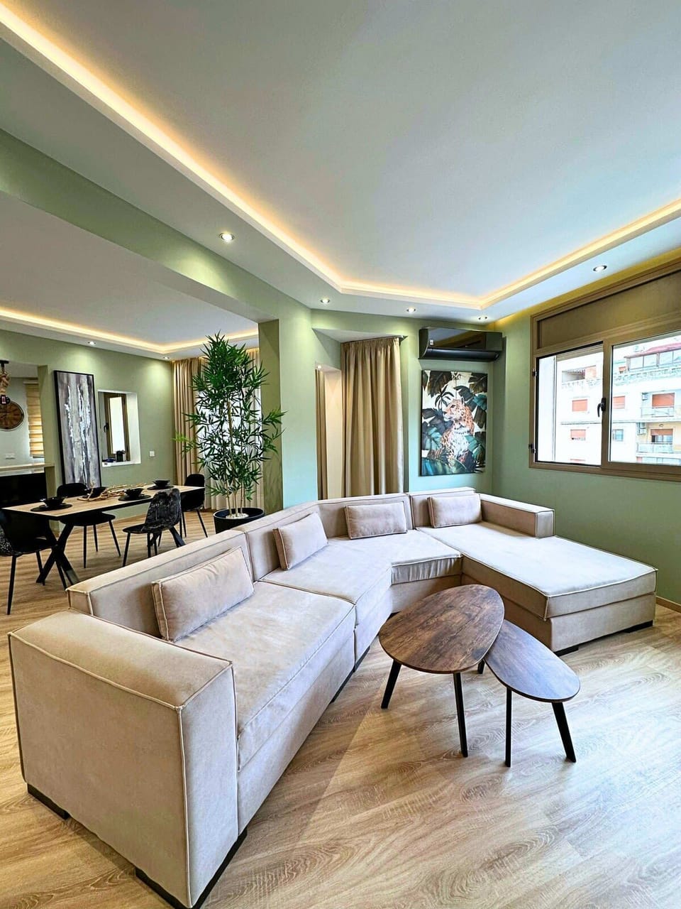 Cozy Living Room with Smart TV