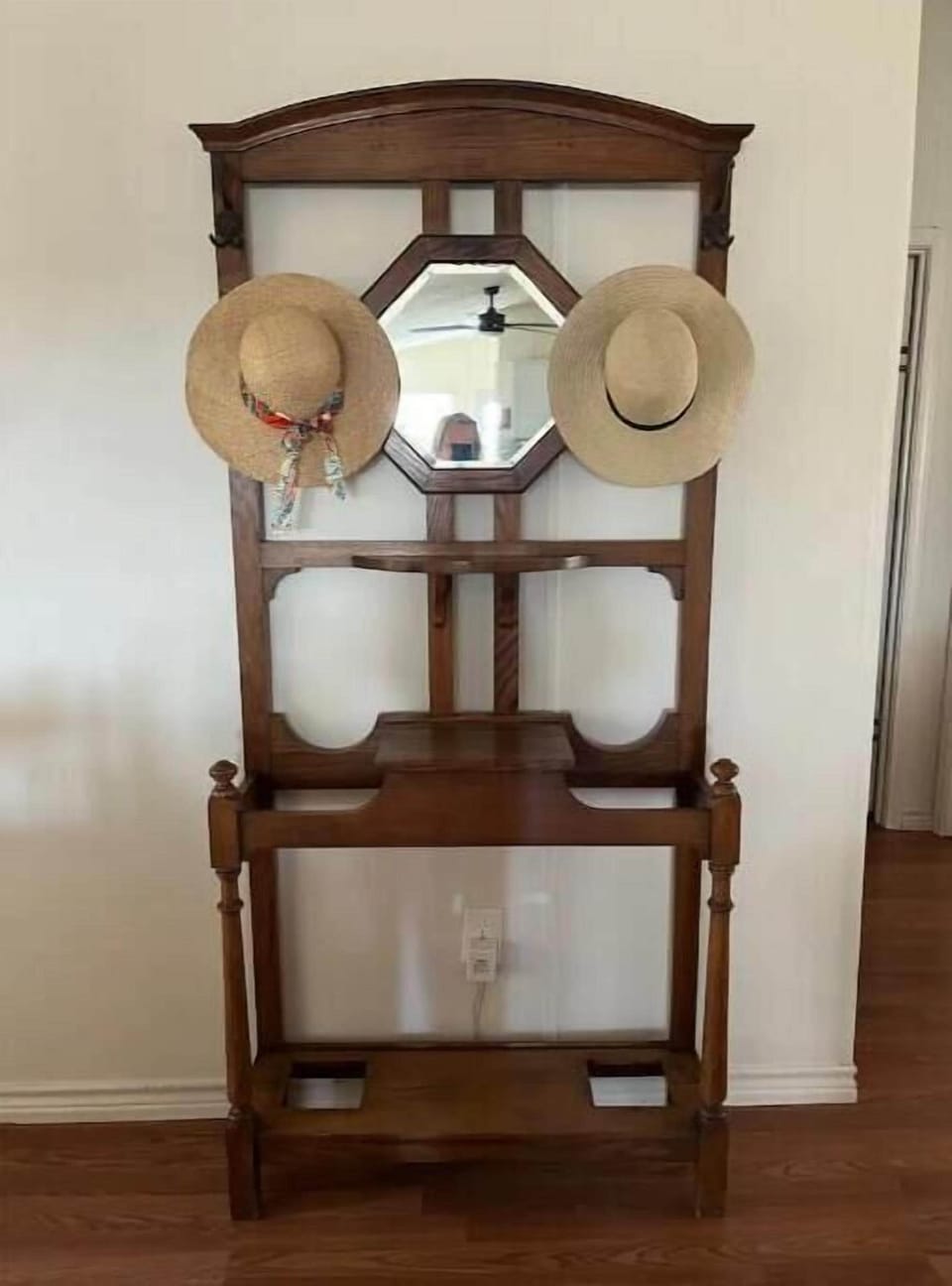 Hall tree to hang your hat after river or lake time.
