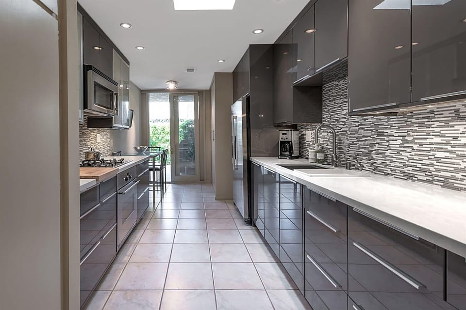 gourmet galley kitchen