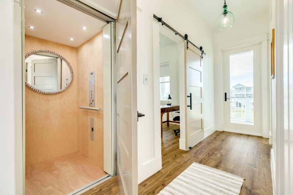 Elevator access makes loading and unloading bags a breeze!