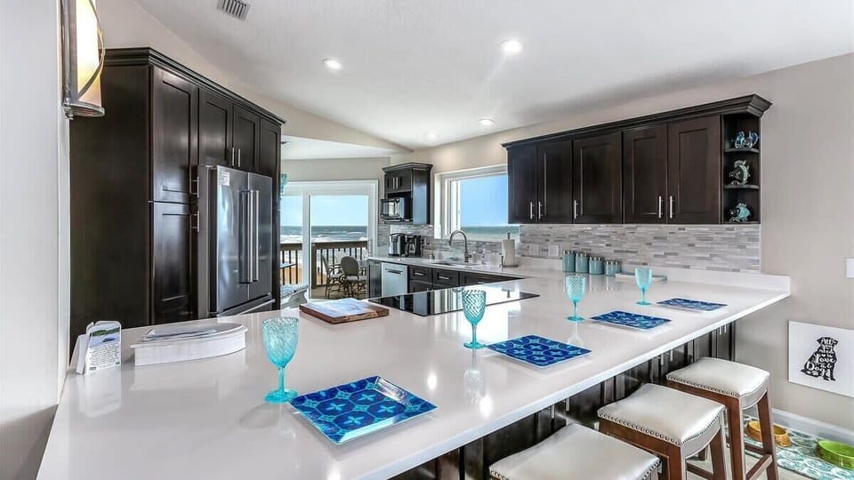 Fully stocked kitchen