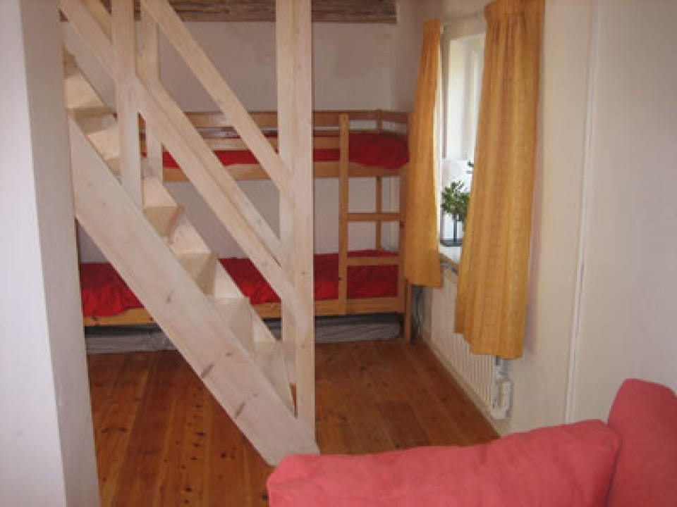 living-/ sleeping area in the smaller house