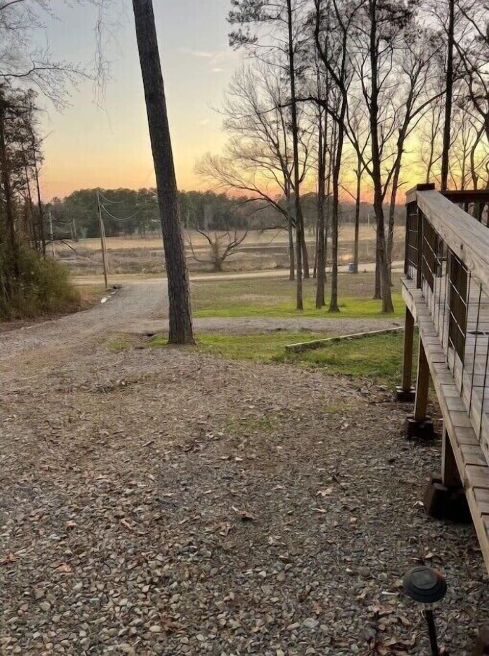 Driveway with parking for boat/ATV trailers
