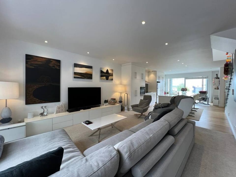 Living room with T.V