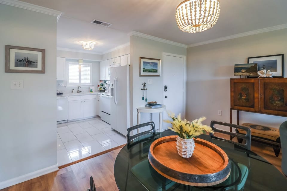 Dining area and kitchen