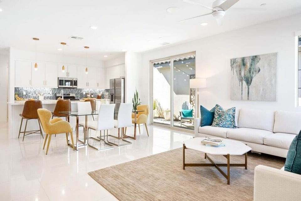 Open living area with plenty of comfy seating.