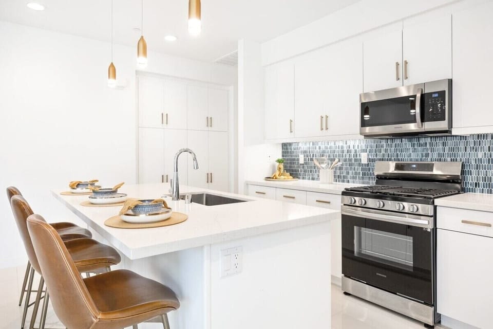 Kitchen with a breakfast bar seating for easy morning meals.