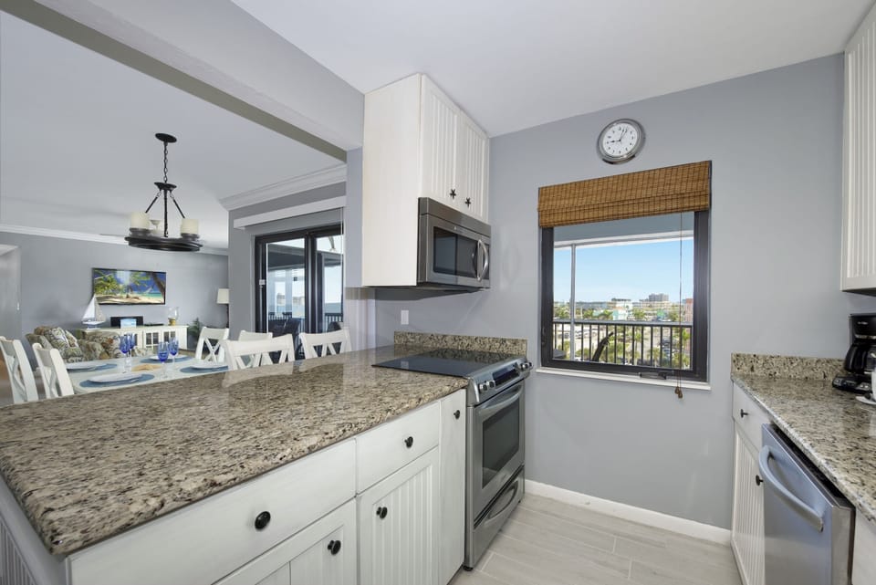 Kitchen with views