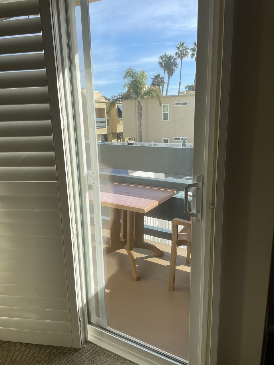 View from upstairs patio