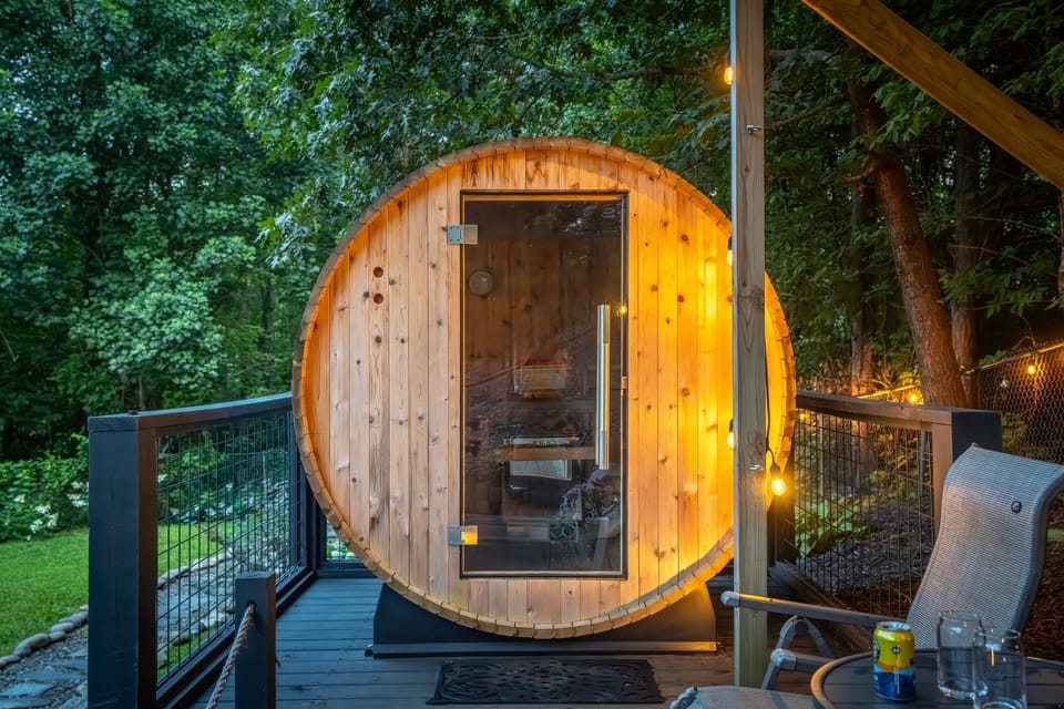 Your own private sauna — the ultimate way to unwind after a day of adventure