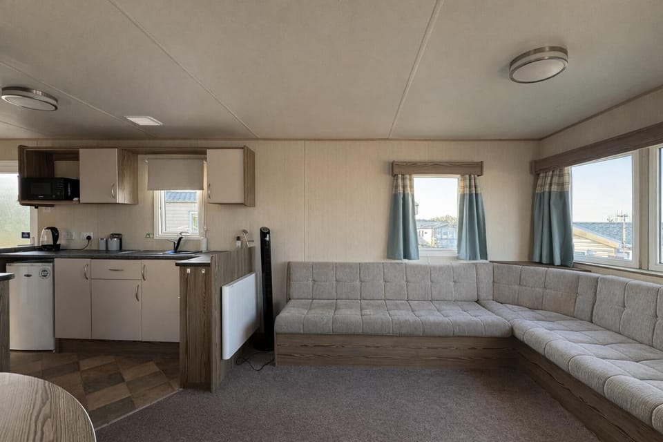The cosy sofas are perfect for relaxing on and enjoying catching up on your favourite shows with the family.