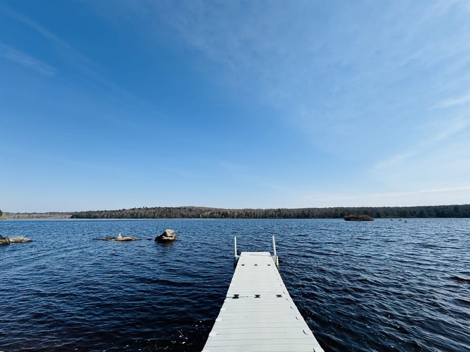 Lakefront with dock