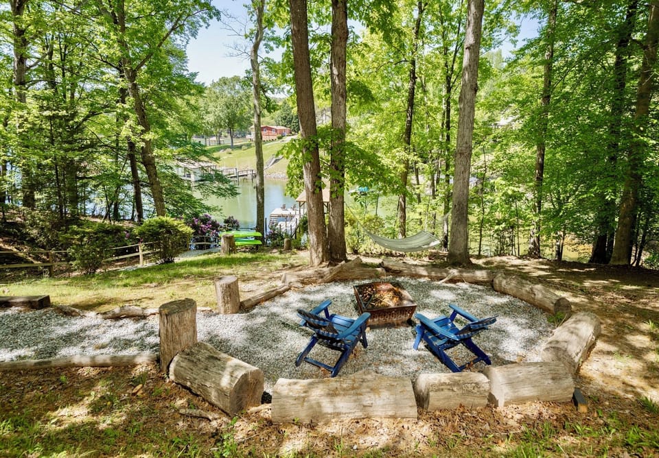 Firepit and hammock