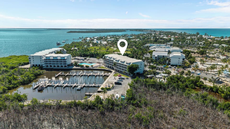 Overlooks the South Seas Marina