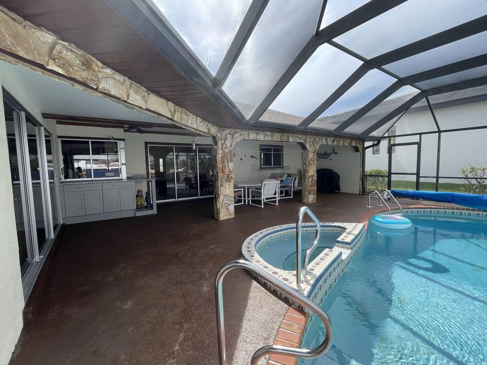 Lanai and pool