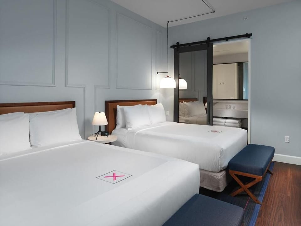 Enjoy extra space with two beds for effortless group stays.