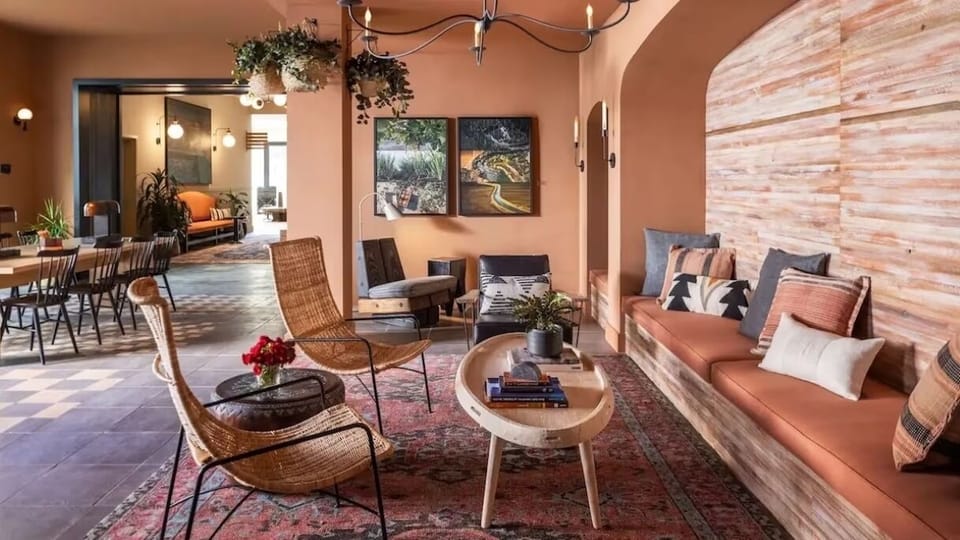 Check in smoothly at the bold, boutique-style reception desk.