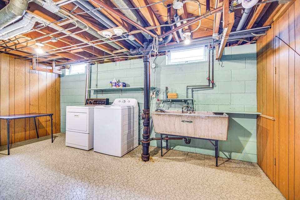 Laundry Area | Basement | Washer/Dryer | Laundry Detergent | Iron/Board