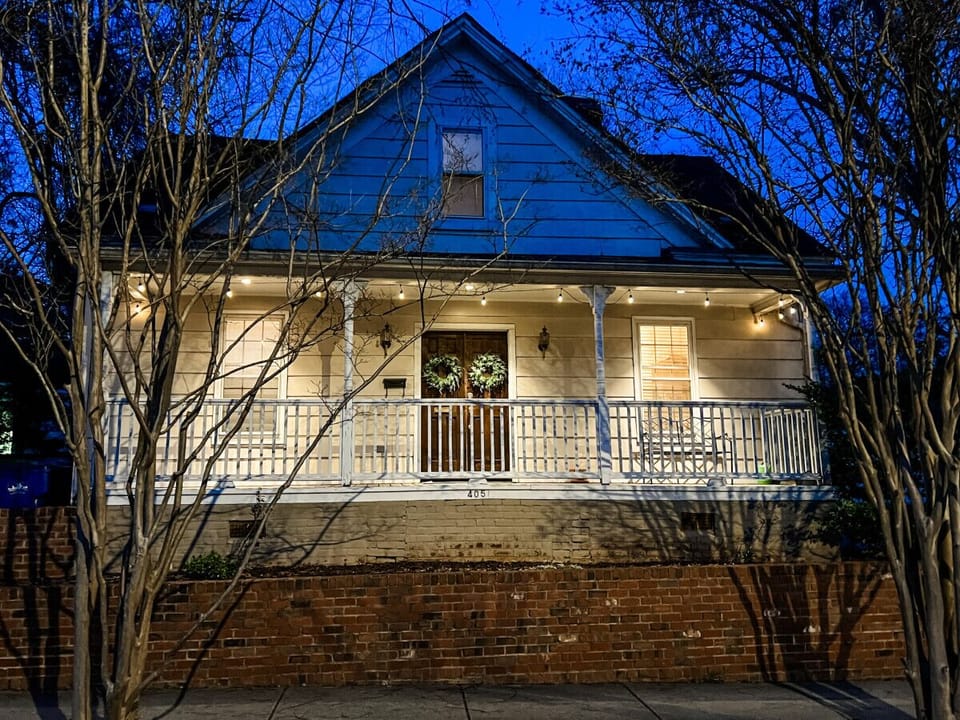 Front Porch - market lights