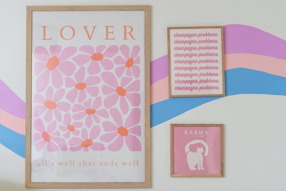 3 Memory foam Queen bed in the "LOVER" bedroom