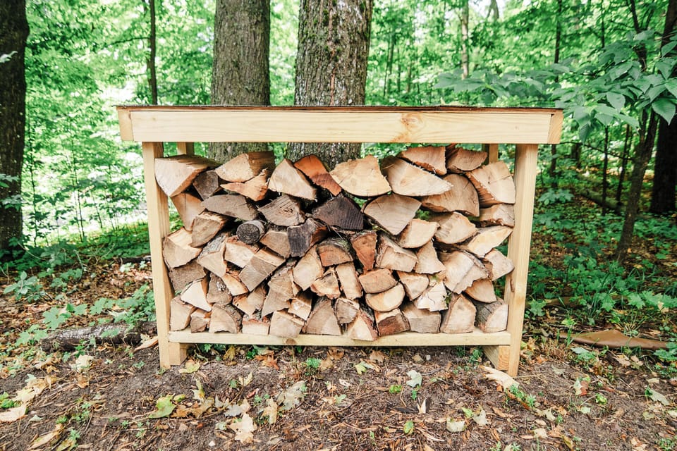 We provide firewood for the firepit-amount is intended for several rental groups