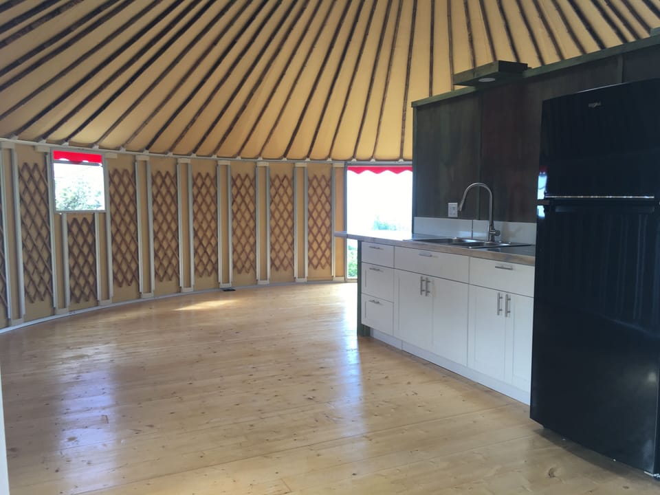 Kitchen with full size refrigerator.  Furniture will be added