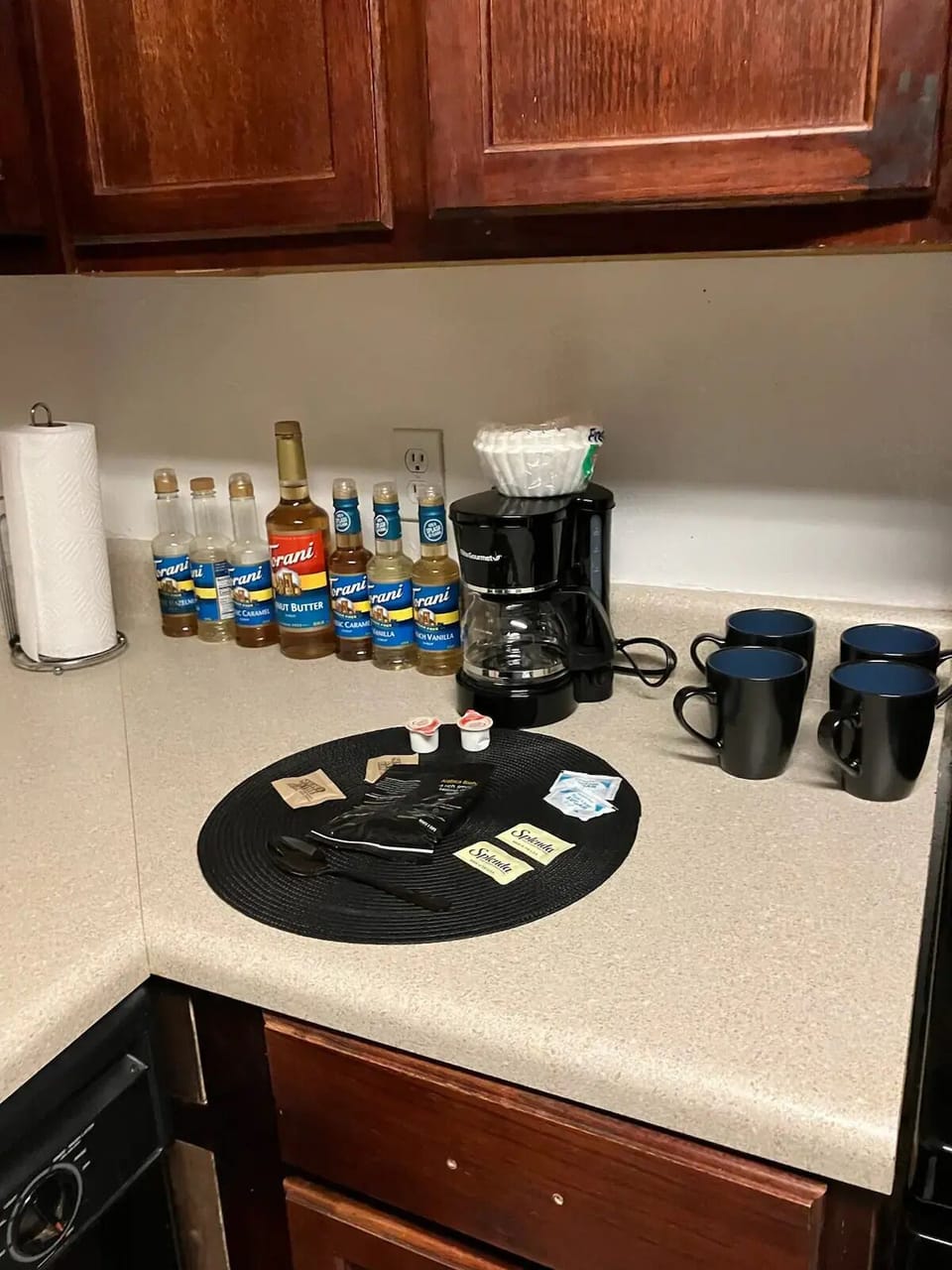 Array of coffee!hazel nut French vanilla peanut butter 