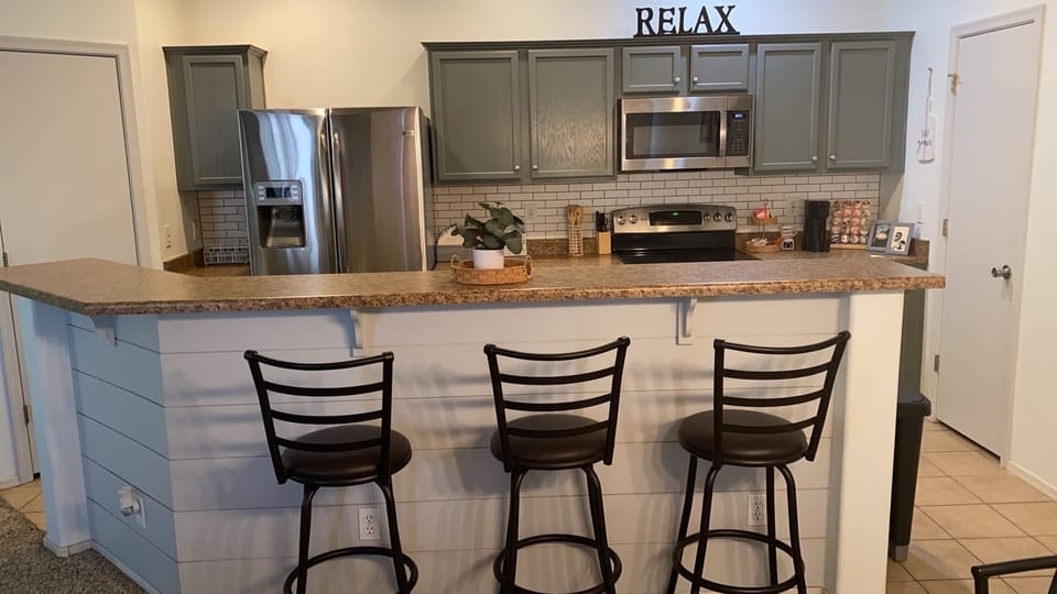 Fully stocked kitchen