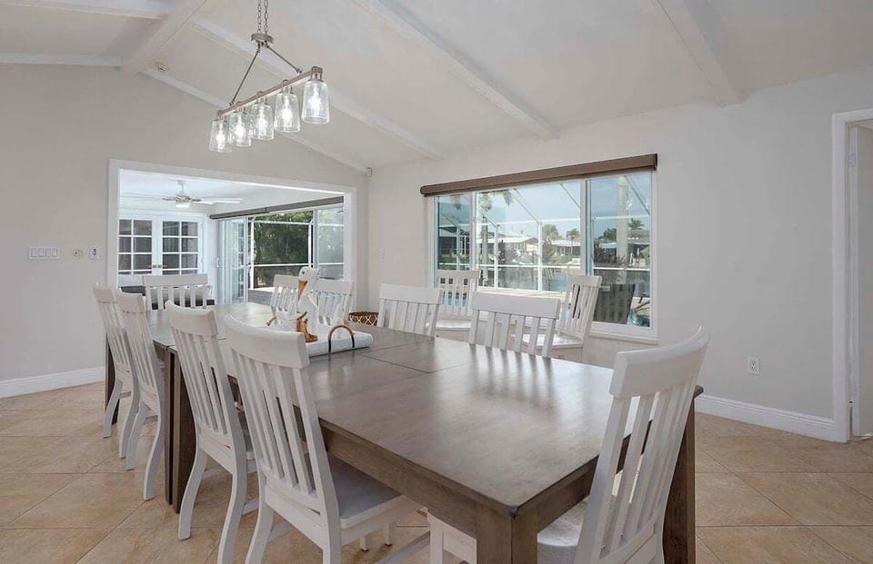 Formal Dining Space with Water Views