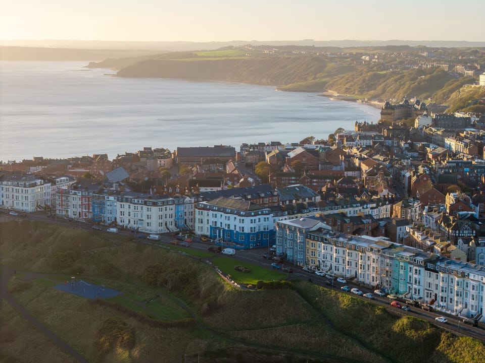 The Helaina overlooks Scarborough's beautiful North Bay with on-street parking outside and all around 