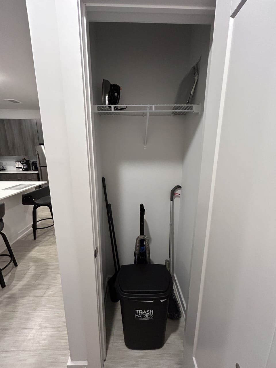 Trash Bin 
Vacuum 
Broom & Dustpan 