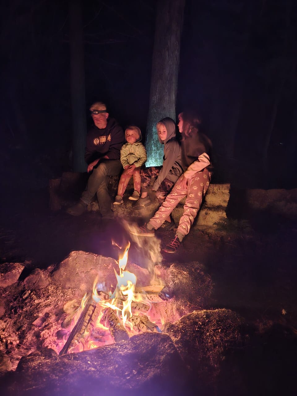 Fire pit in the woods!