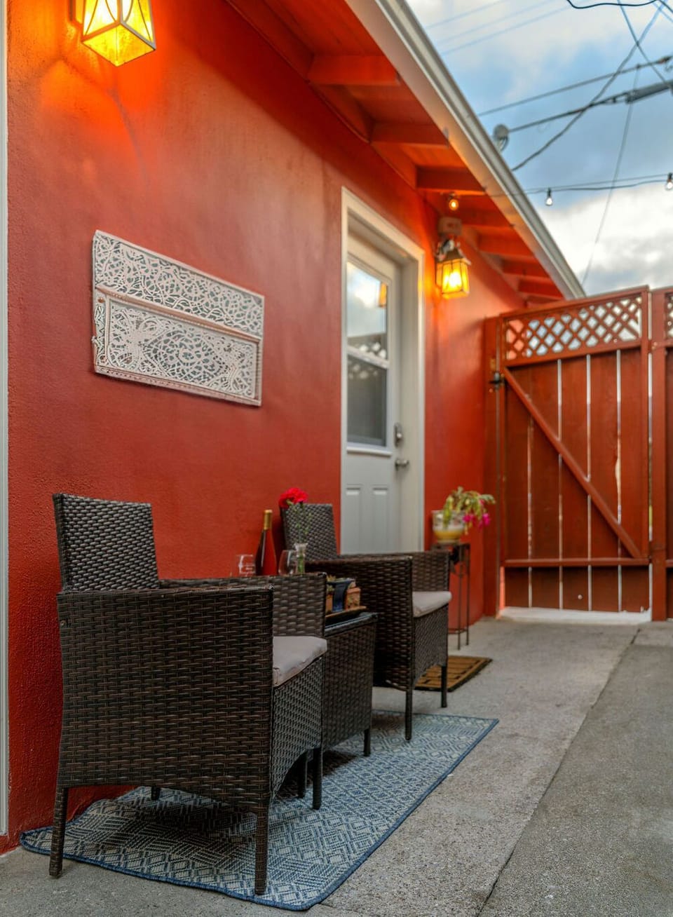 Private patio to drink your morning coffee or relax with evening wine