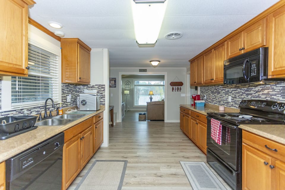 Upstairs fully equipped kitchen!