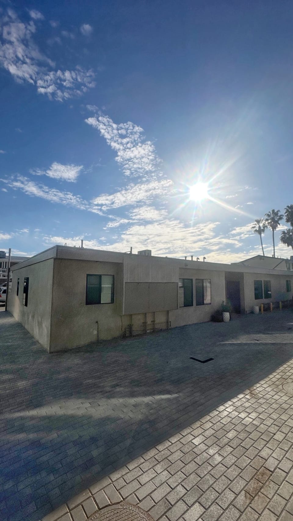 Exterior of our building, showing your reserved parking spot directly in front!