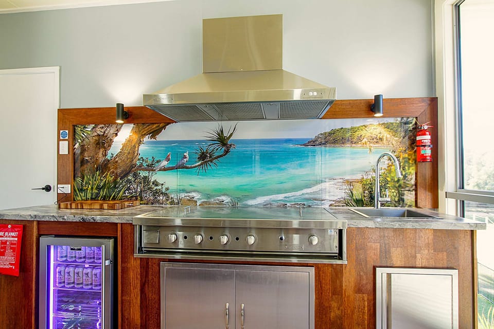 Upstairs Indoor BBQ Area