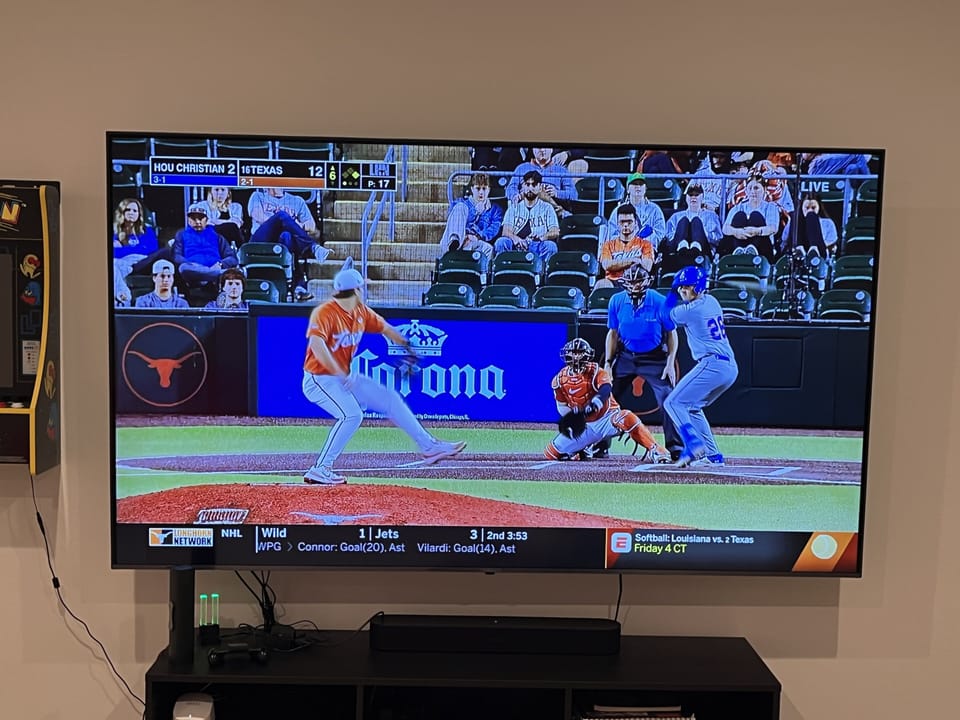 85" TV for your viewing pleasure.