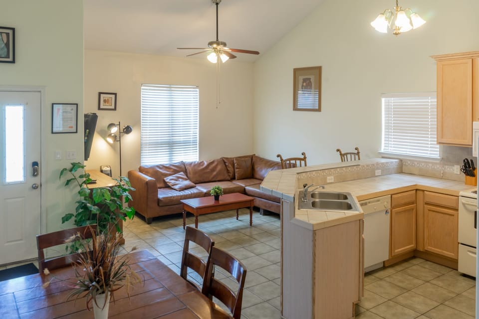 Unit A - Open Area Kitchen, Living and Dinning