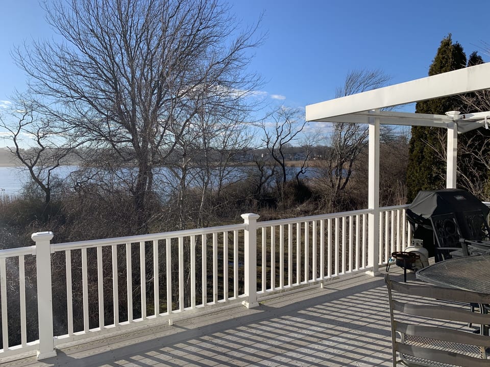 View of Wequage Pond from deck